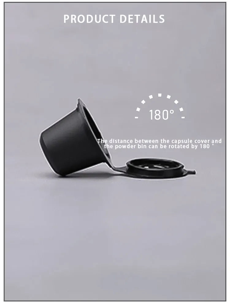 Capsules de Café Réutilisables Compatible Nespresso — Lot de 3 ou 6 Pièces avec Cuillère et Brosse capsule