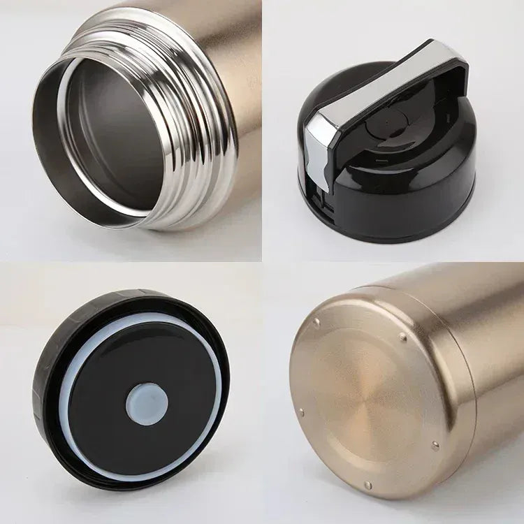 Thermos Alimentaire Inox — Isotherme 24h avec Pochette et Couverts lunchbox