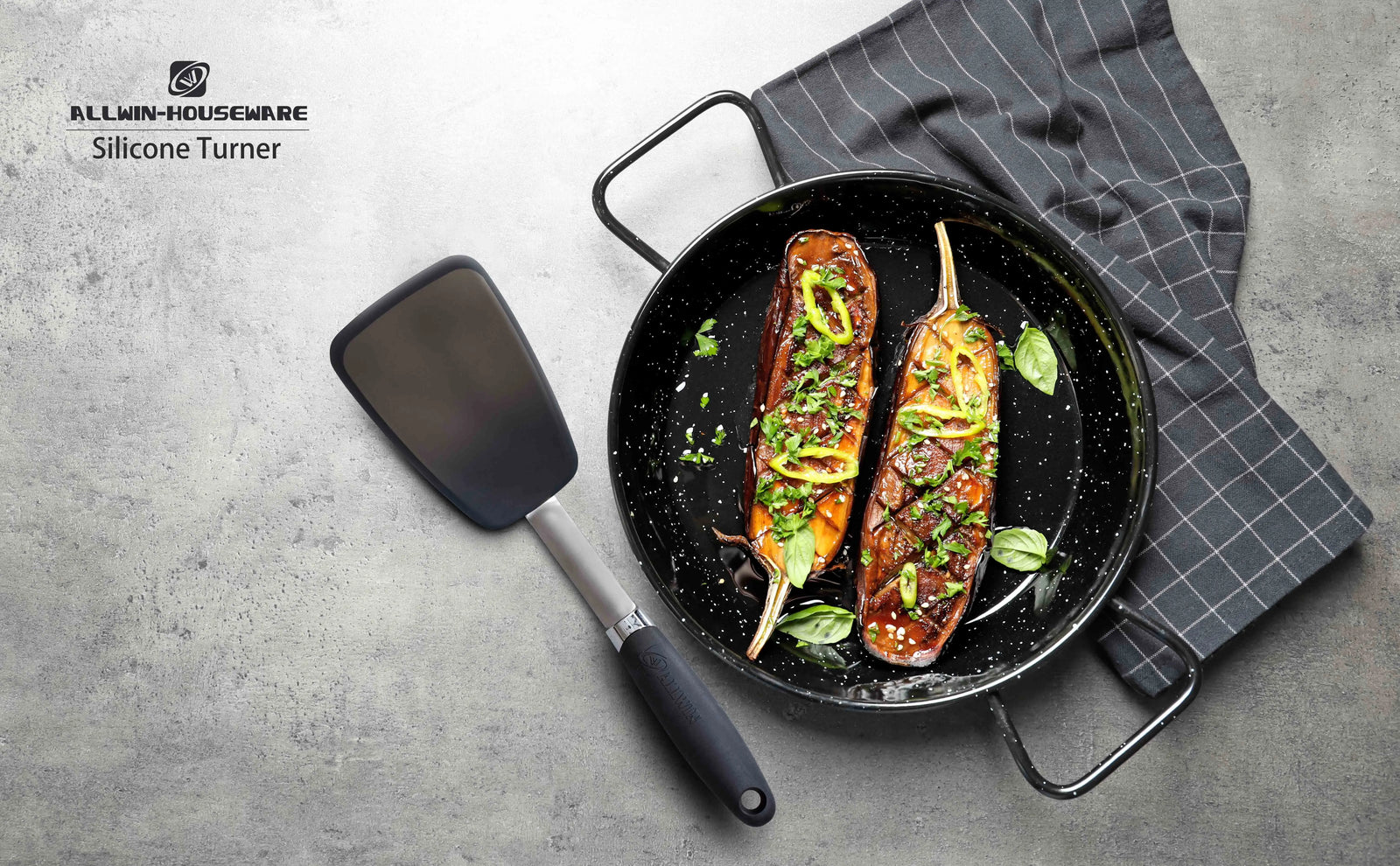 Spatule Silicone Flexible Résistante à la Chaleur 33cm 1 pièce spatule en silicone