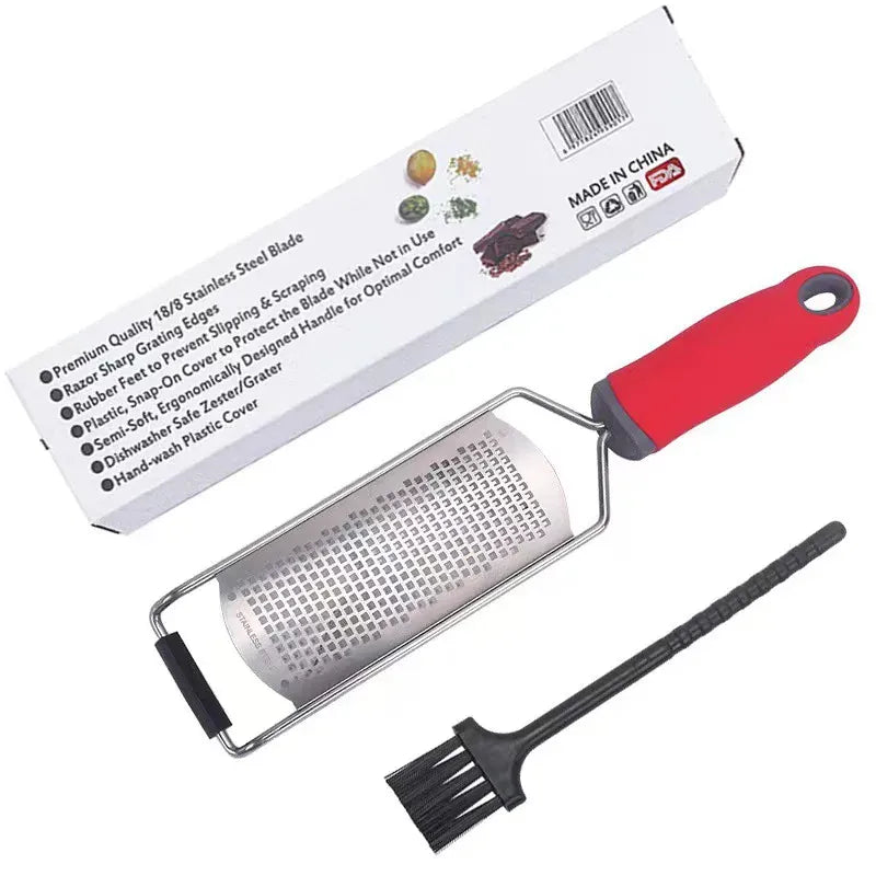 Râpe à Agrumes Inox avec Étui de Protection | Multifonctionnelle zesteur