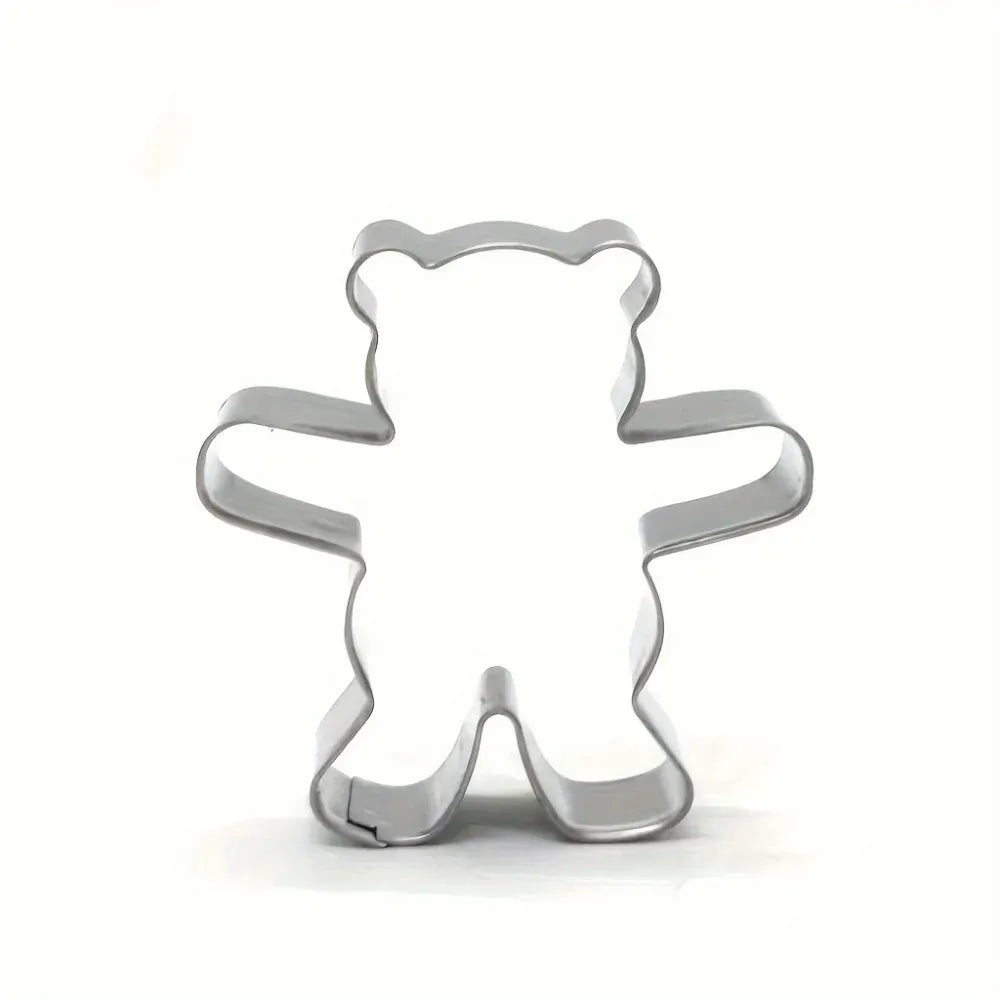 Emporte-pièces Oursons en Acier Inoxydable - 5 Molds pour Biscuits Festifs emportepieces