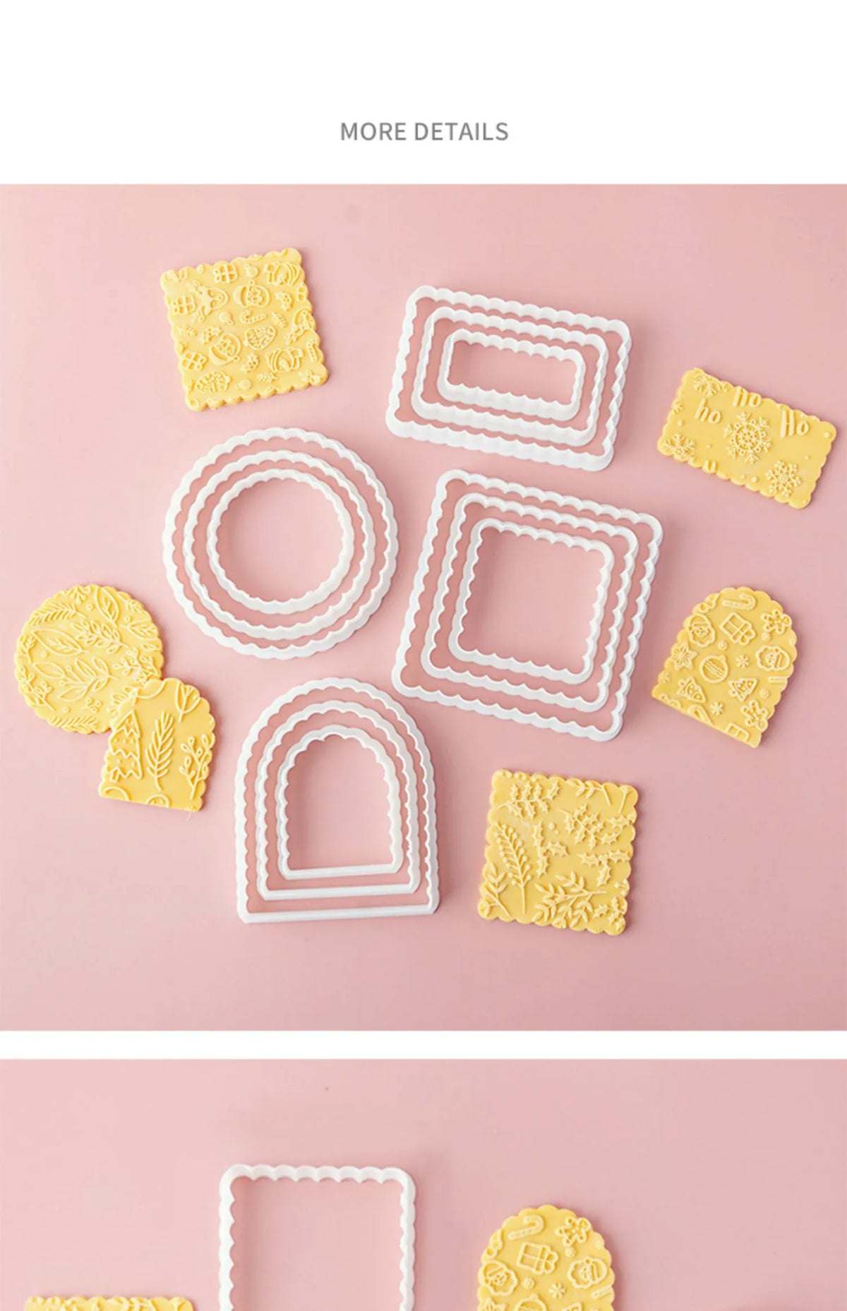 Emporte-pièces en Plastique - Set de 9 Formes Ondulées pour Gâteaux emportepieces