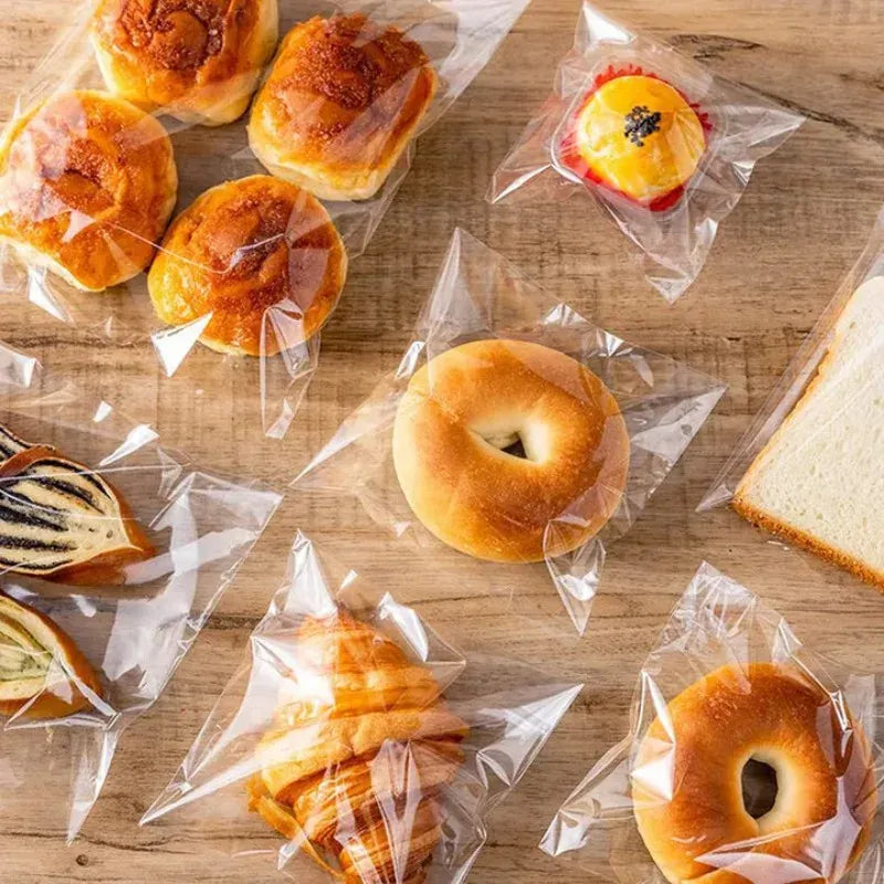 Sachets Zip Alimentaires Transparent Resealables - Lot de 100 pièces