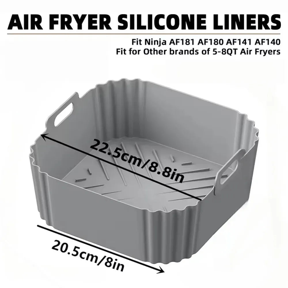 Moule Silicone Air Fryer Réutilisable 225 cm pour Friture 5-8QT Air Fryer