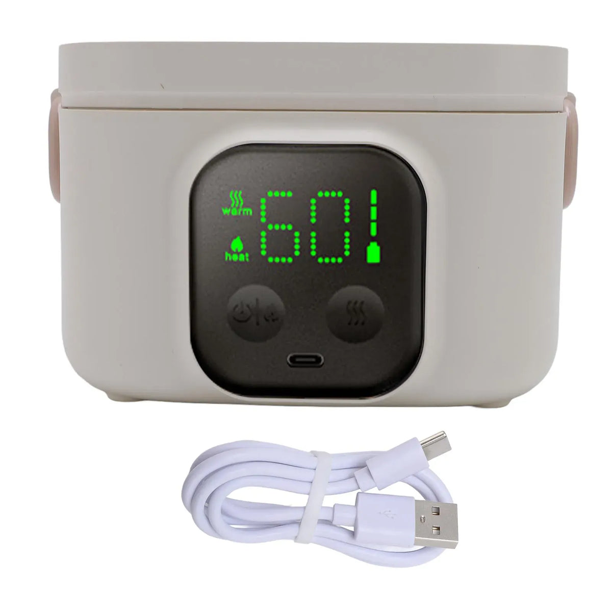 LunchBox Chauffante Sans Fil — 500 ml — 8800 mAh — Minuterie — Cuve Inox 304 lunchboxchauf