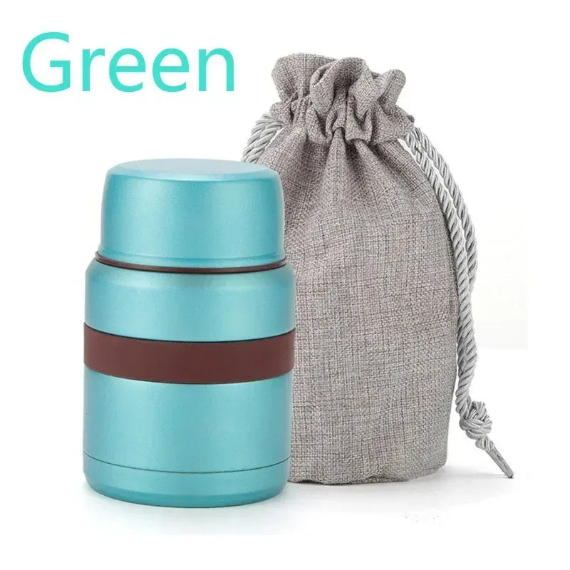 Thermos Alimentaire Isotherme 350ML500ML Inox avec Conteneurs lunchbox