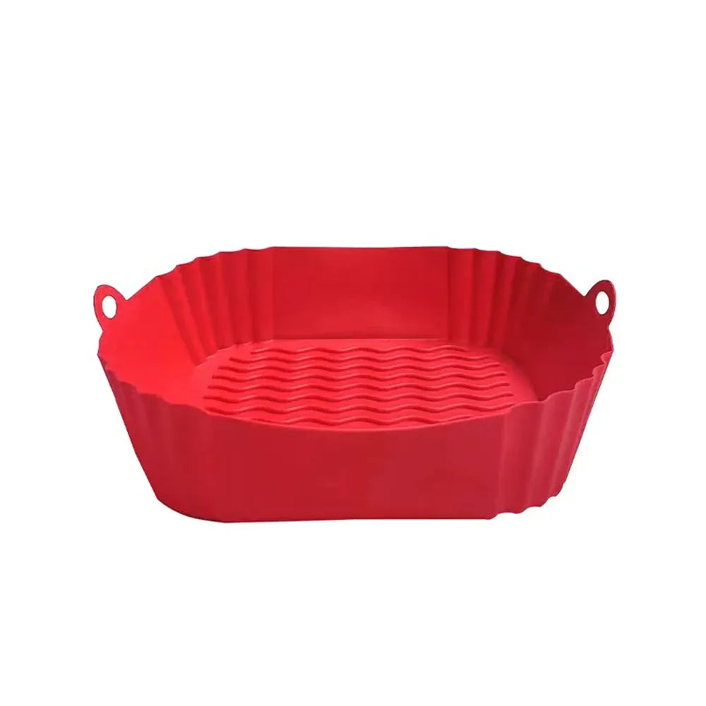 Moule Silicone Air Fryer Réutilisable Rectangulaire - Lot de 2 Pièces Air Fryer