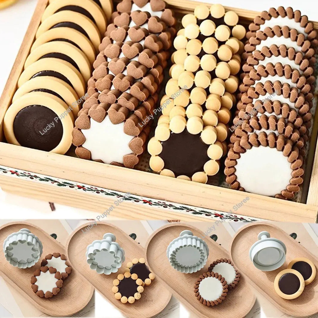 Emporte-pièces à biscuits en métal - Set de 3 modèles floraux emportepieces