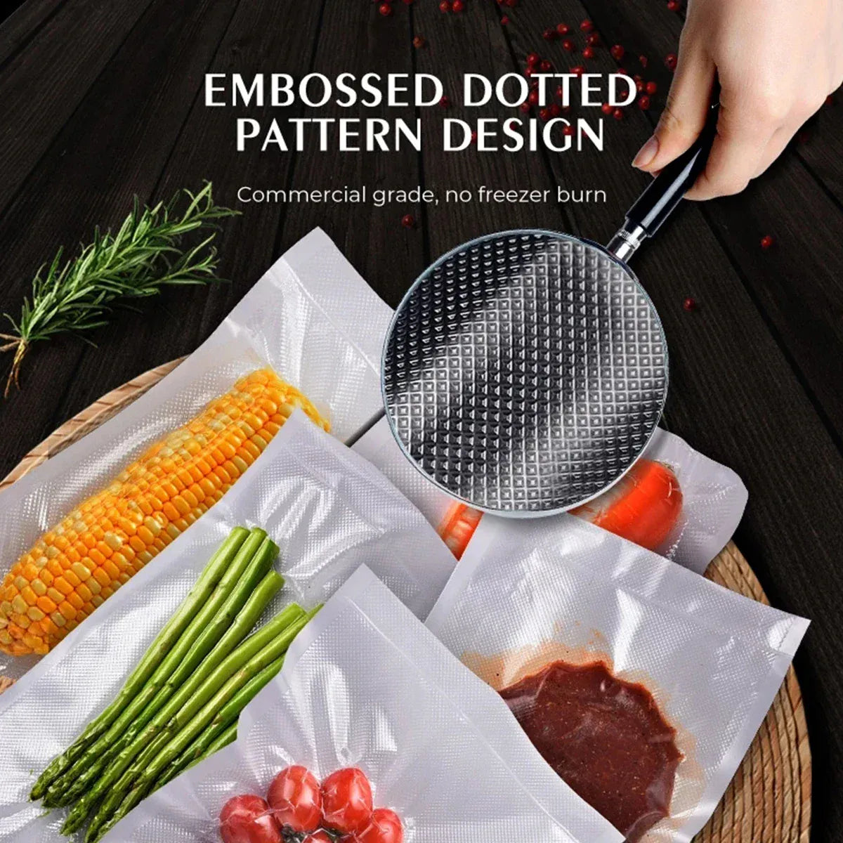 sac sous vide ajustable pour différentes largeurs