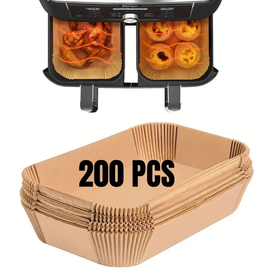 Papier Cuisson Air Fryer Jetable Réutilisable Lot de 100 Pièces Air Fryer