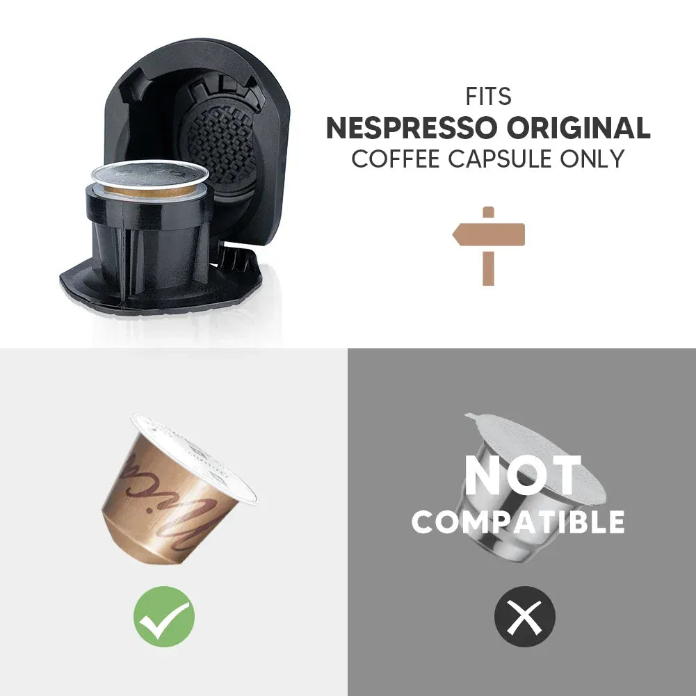Adaptateur Capsule Réutilisable Compatible Dolce Gusto — Café Moulu ou Nespresso capsule