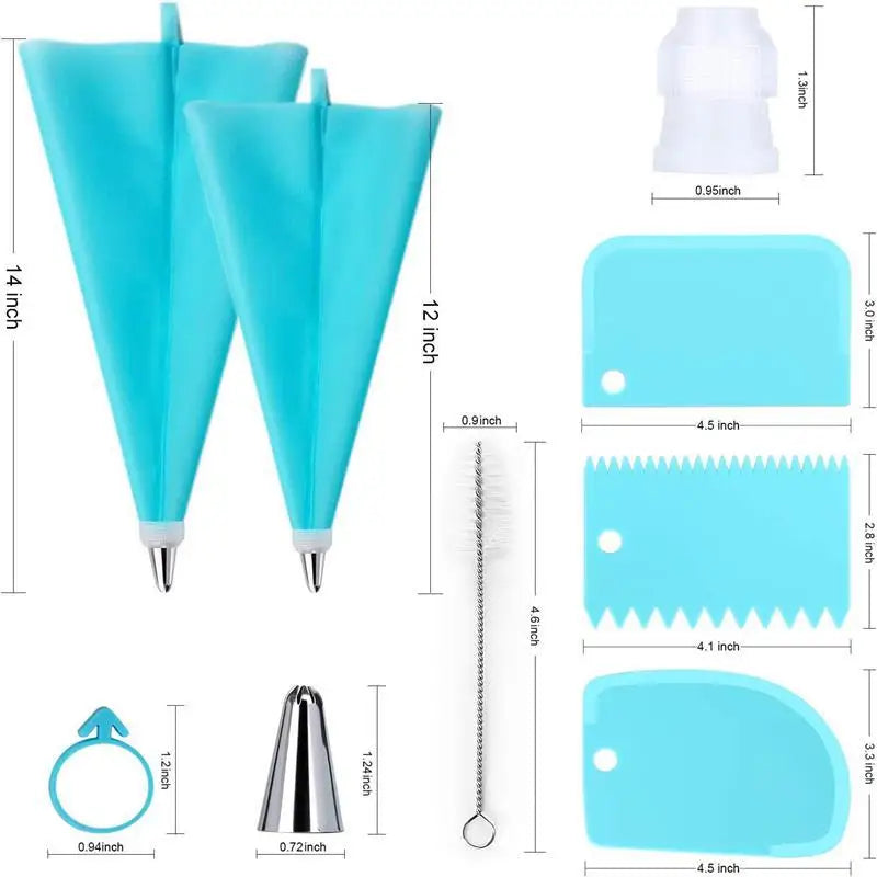 Set de 34 Douilles en Acier Inoxydable pour Décoration de Gâteaux douillepoche