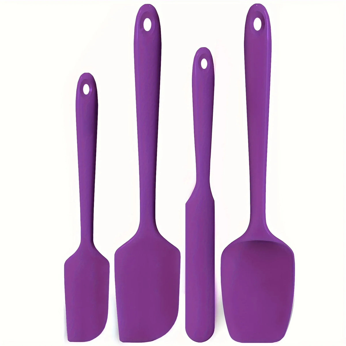 Set Spatules Silicone 4 pièces Résistantes à la Chaleur pour Cuisine spatule en silicone