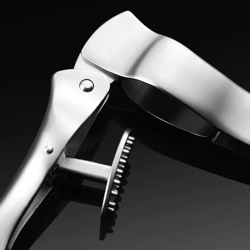 Presse-Ail Inox Manuel avec Presse-Gingembre et Eplucheur presseail