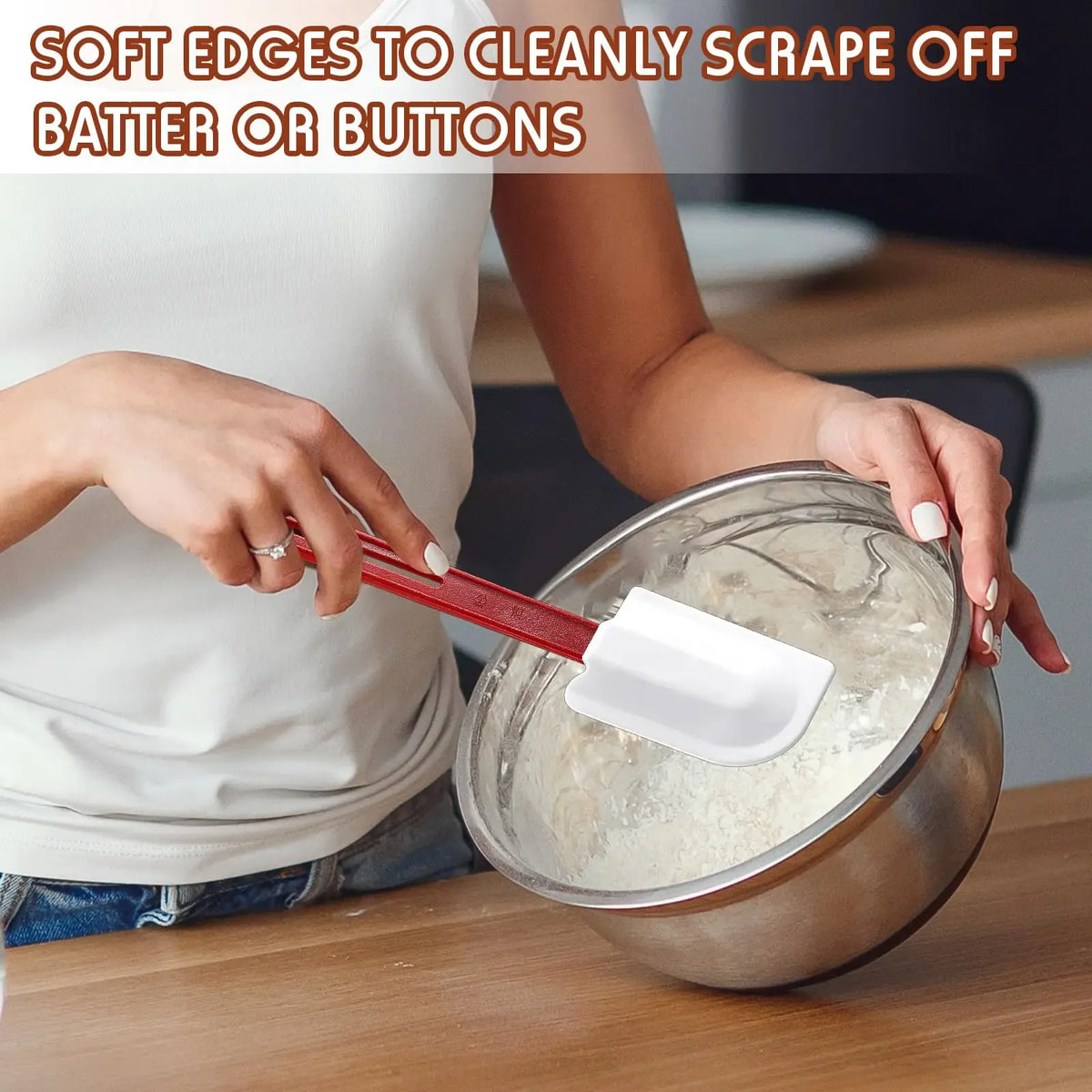 Set Spatules Silicone 3 pièces Résistantes à la Chaleur pour Baking spatule en silicone