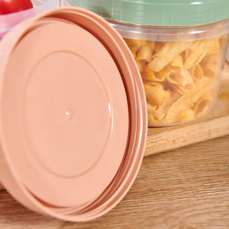 Boîte de Rangement Frigo Hermétique 500ml | 8 Pièces Empilables