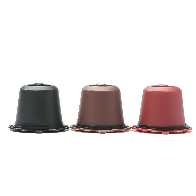 Capsules de Café Réutilisables Compatible Nespresso — Lot de 3 ou 6 Pièces avec Cuillère et Brosse capsule