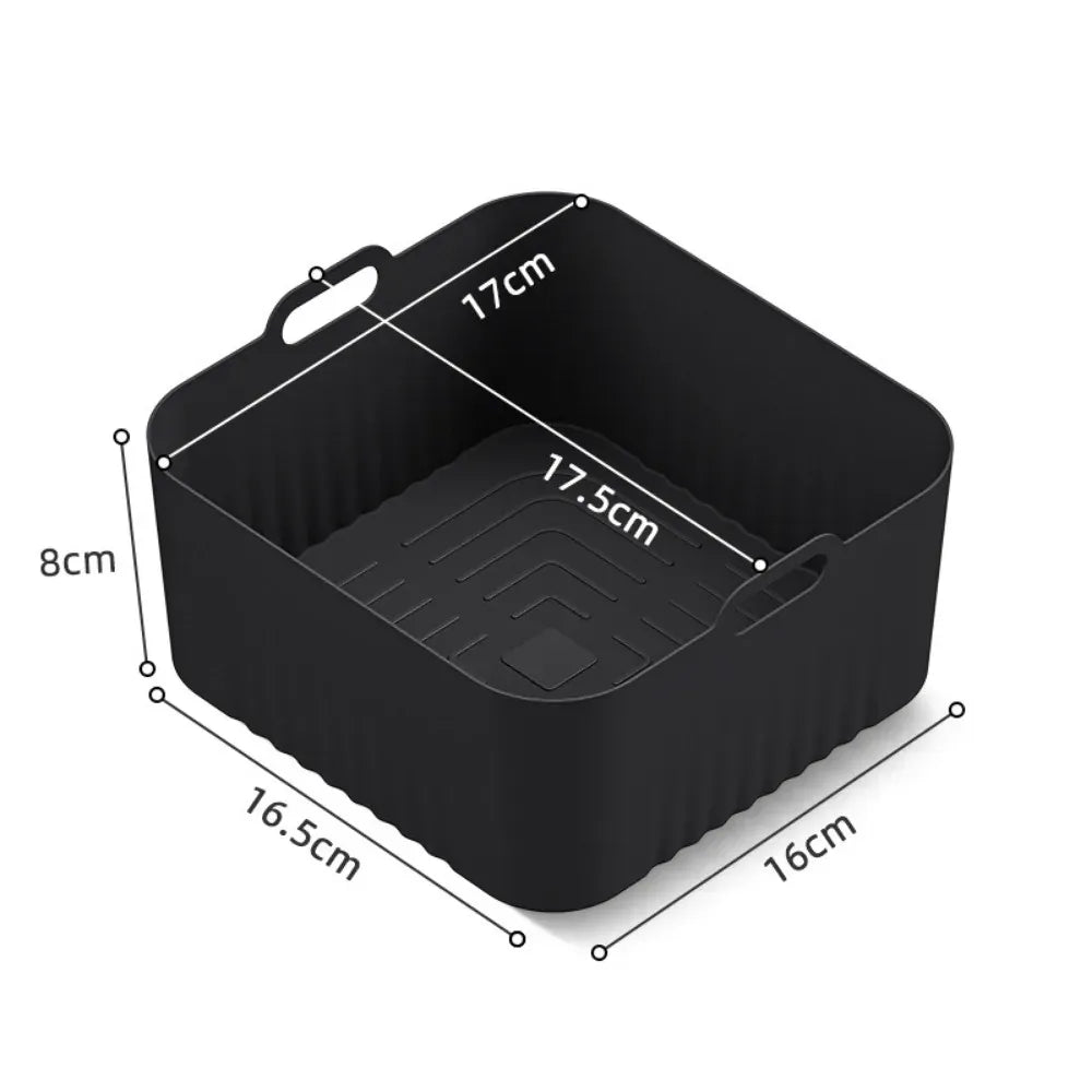 Moule Silicone Air Fryer Réutilisable Rond 17 cm - Lot de 2 Air Fryer