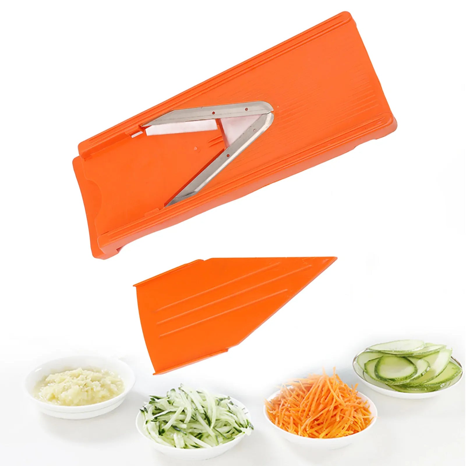 Mandoline à Lames en Acier Inox | Râpe à Légumes avec Protection Mandoline