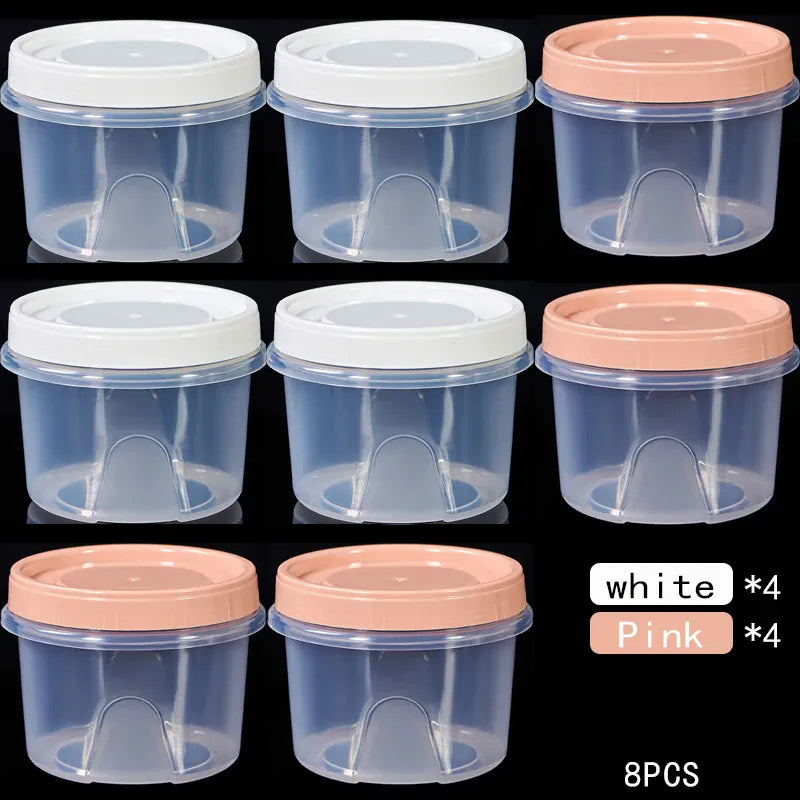 Boîte de Rangement Frigo Hermétique 500ml | 8 Pièces Empilables