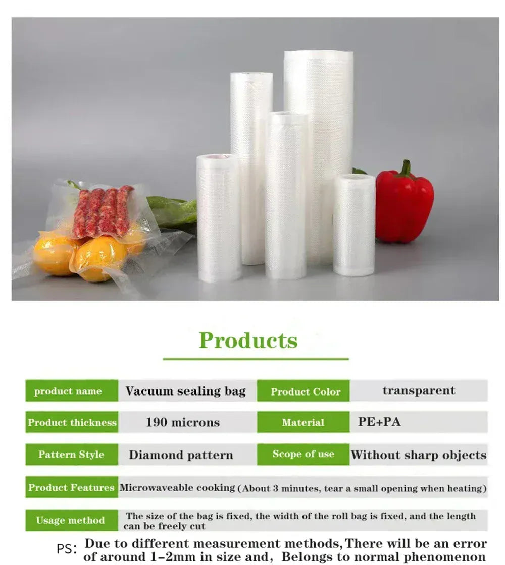 Sacs Sous Vide Alimentaire Rouleau 500 cm - BPA-Free sv