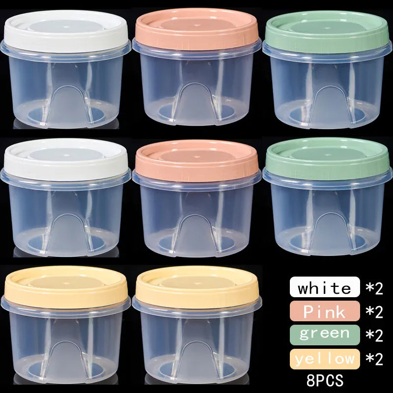 Boîte de Rangement Frigo Hermétique 500ml | 8 Pièces Empilables