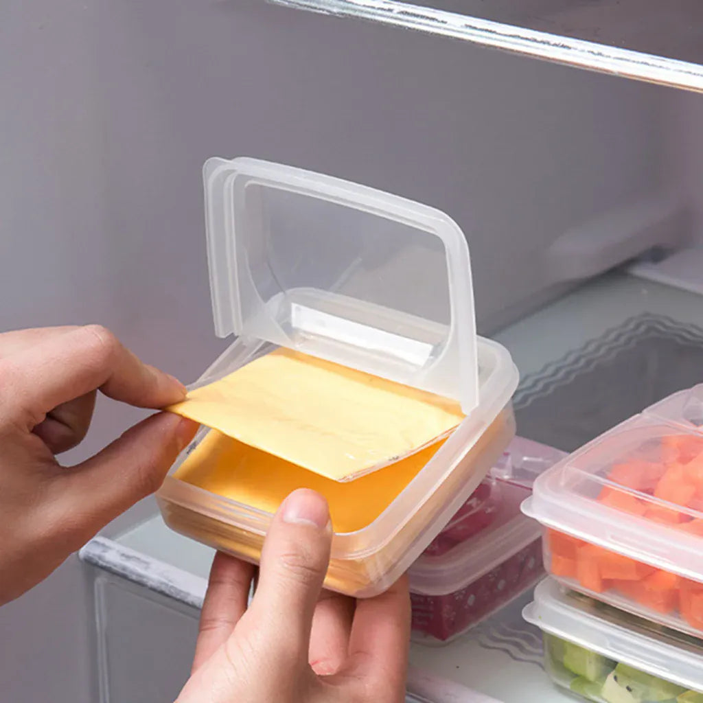 Boîte de Rangement Transparent pour Fromage et Beurre