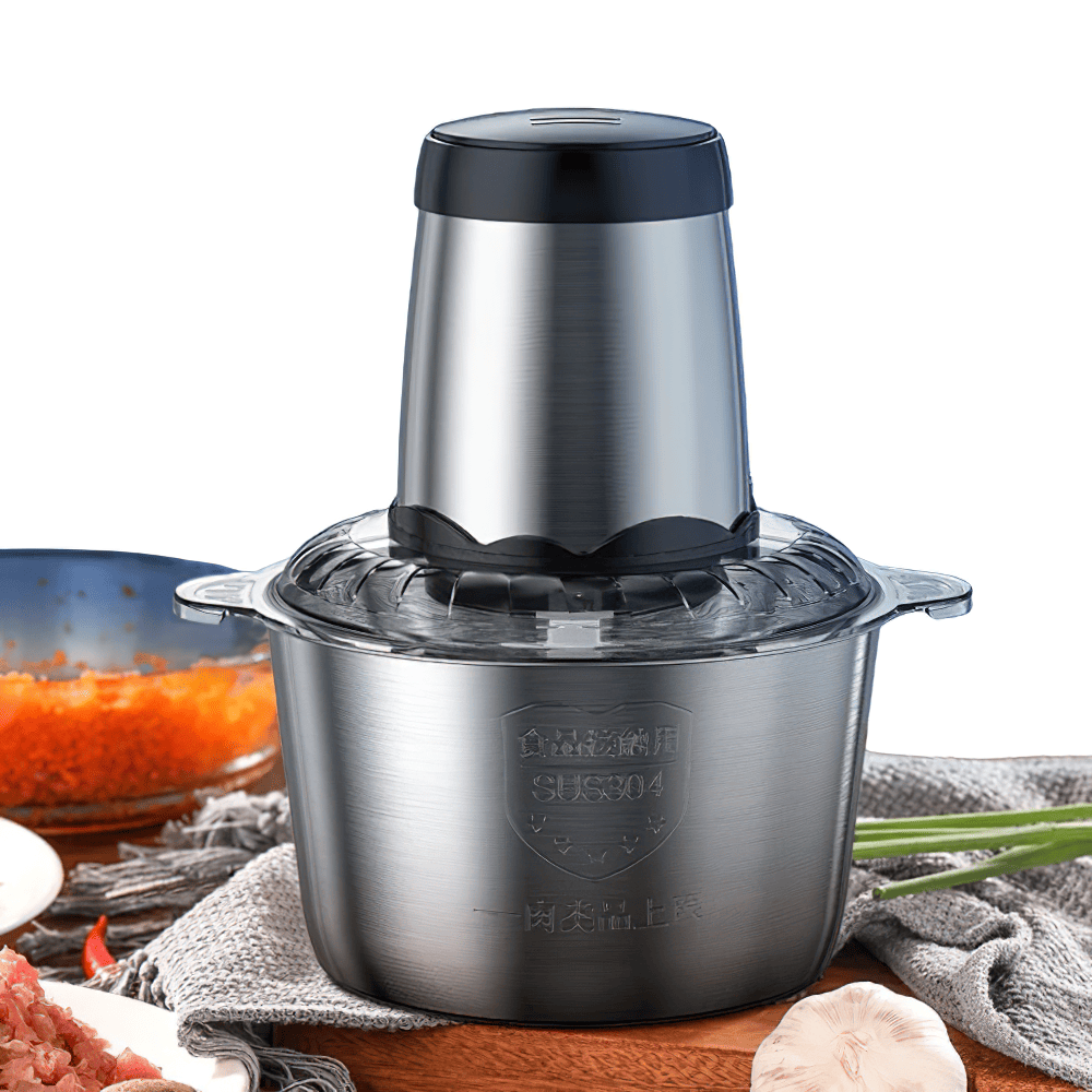 Hachoir Électrique Multifonction Inox 304 — 300 W, 2 L ou 3 L, Double Vitesse hachoir electrique