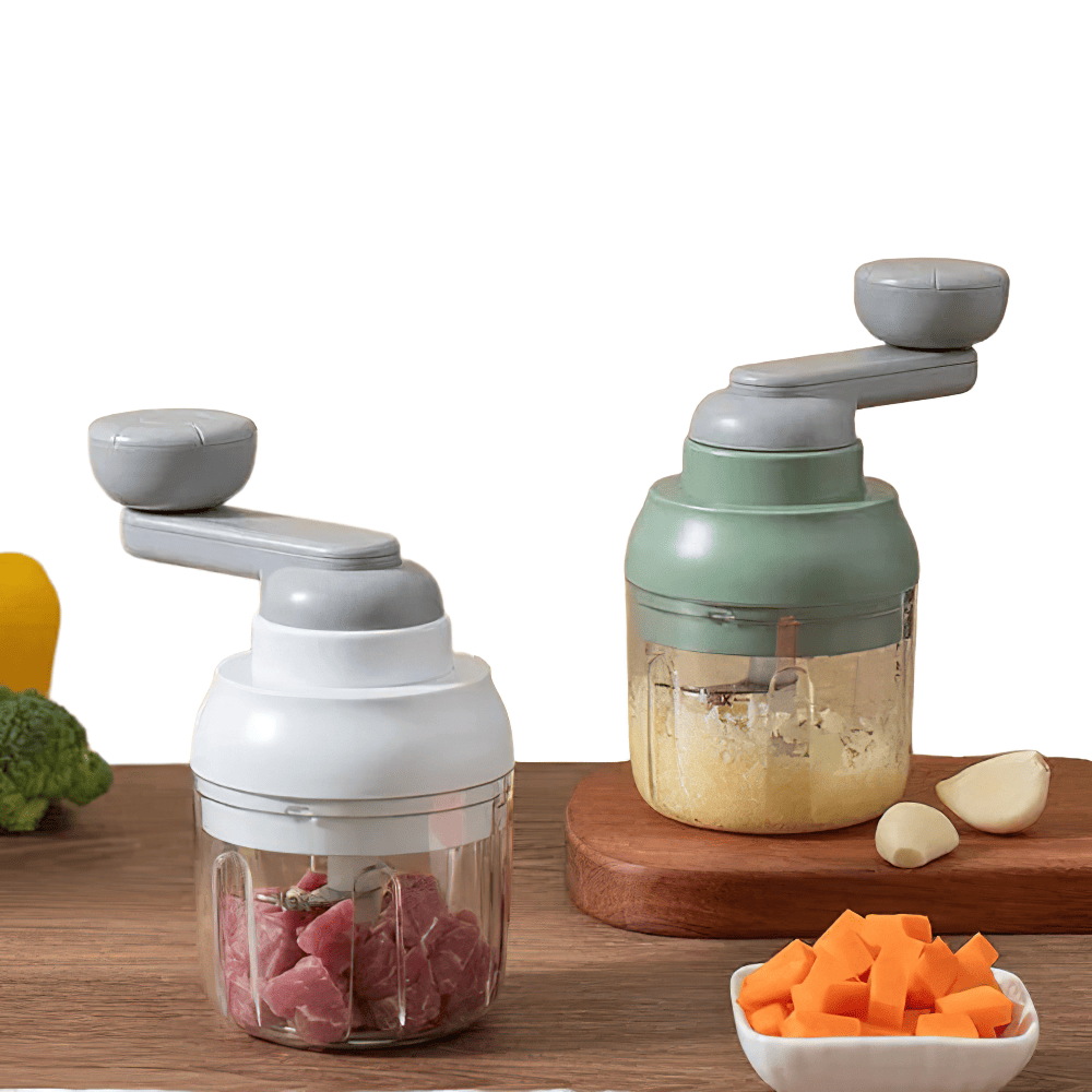 Mini-Hachoir Manuel 250ml pour Ail Légumes et Viande mini hachoir