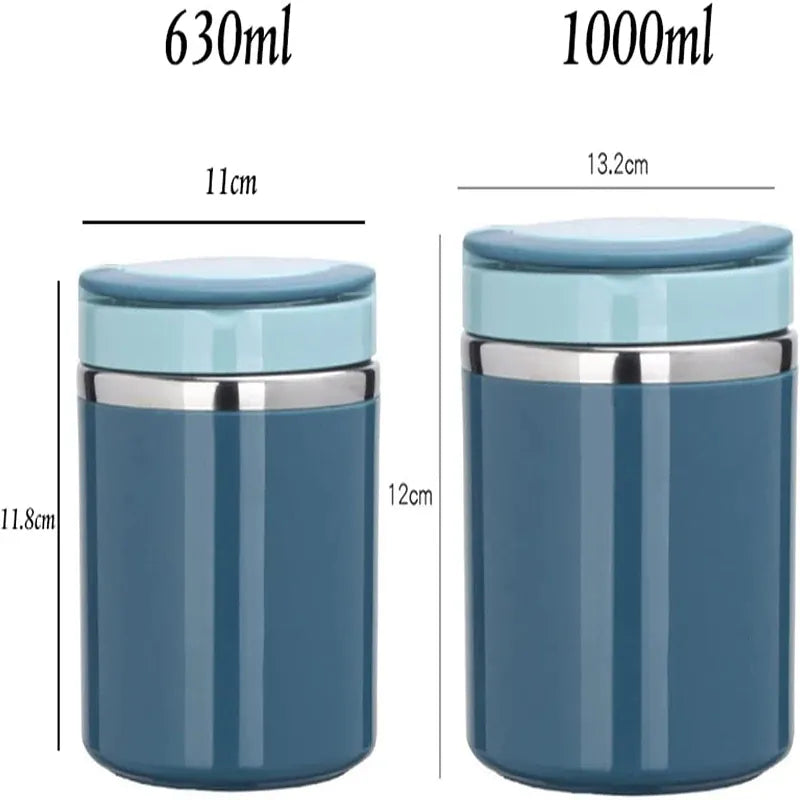 LunchBox Isotherme Inox 304 — Étanche, Double Paroi, 630 ml / 1 000 ml lunchbox