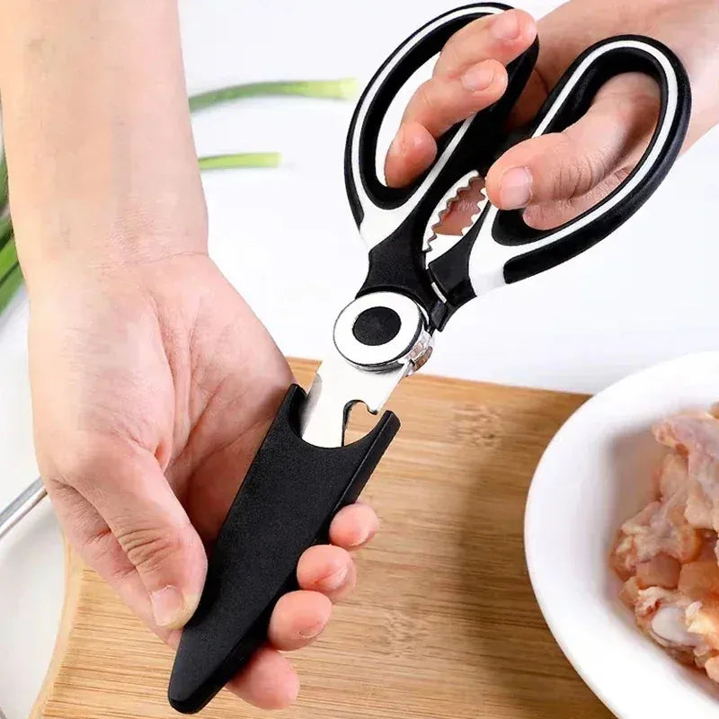 Ciseaux de cuisine inox multifonctions pour couper viandes et os ciseaux