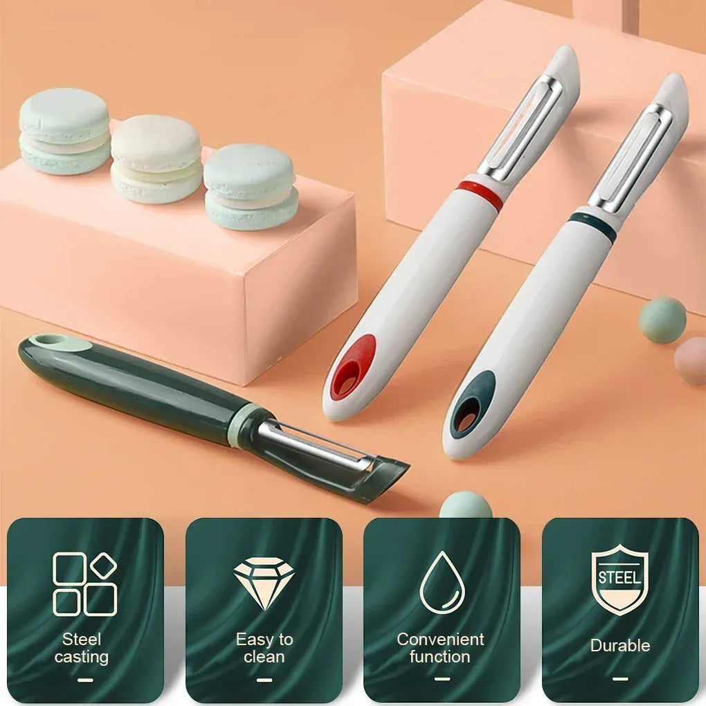 Éplucheur en Acier Inoxydable | Lot de 3 Outils Pratiques eplucheurs