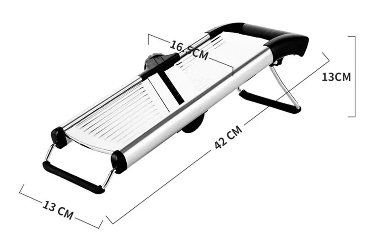 Mandoline Réglable en Acier Inoxydable | Tranche Légumes 6 Lames Mandoline