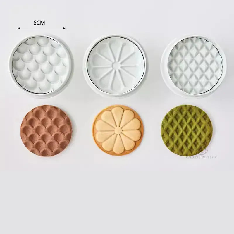 Emporte-pièces à biscuits en métal - Set de 3 modèles floraux emportepieces