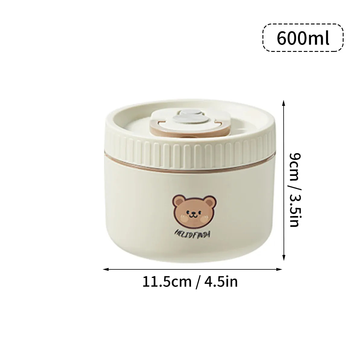 Ensemble de 2 Lunchbox cylindriques isothermes pour enfants (1 litre) Lunchbox
