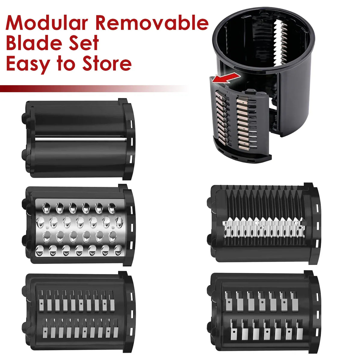 Kit Accessoires Trancheur & Déchiqueteur 5 Lames pour Robots KitchenAid KitchenAid