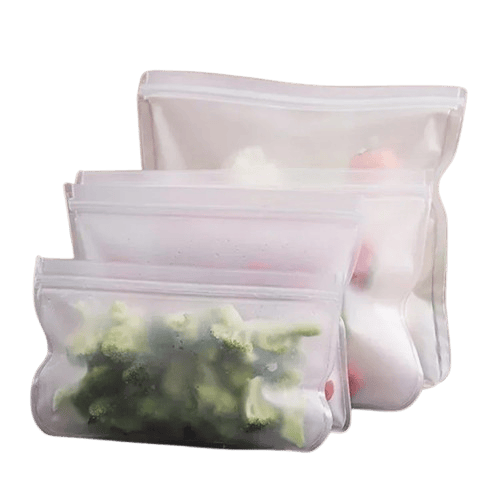 Sachets Silicone Réutilisables Lot de 10 Hermétiques BPA Free ssr