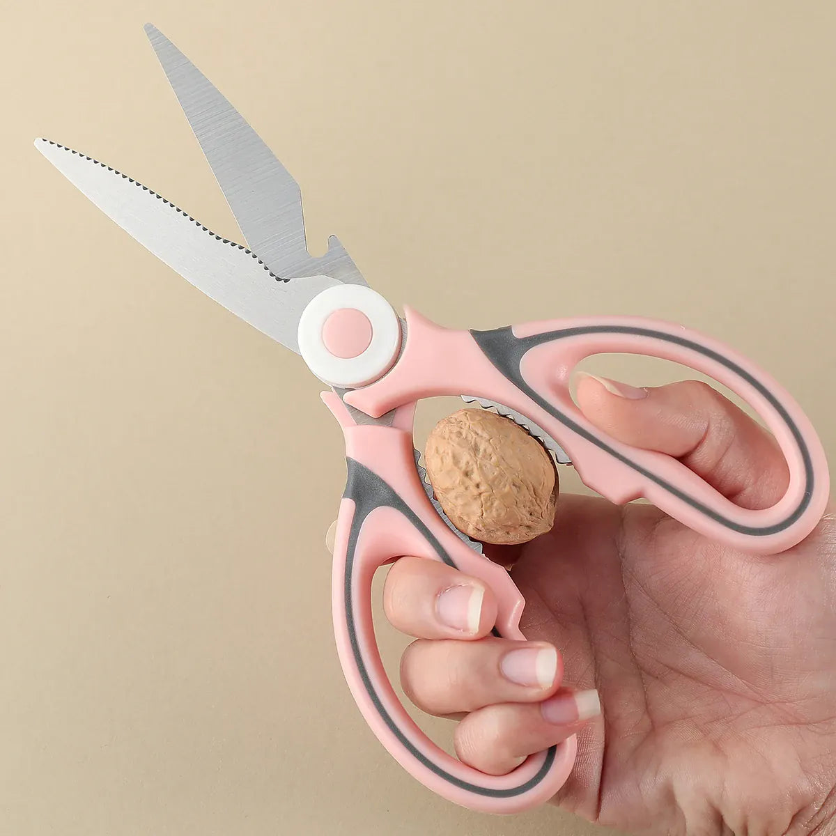 Ciseaux de cuisine en inox multifonctions avec protection | Coupe viandes et légumes ciseaux