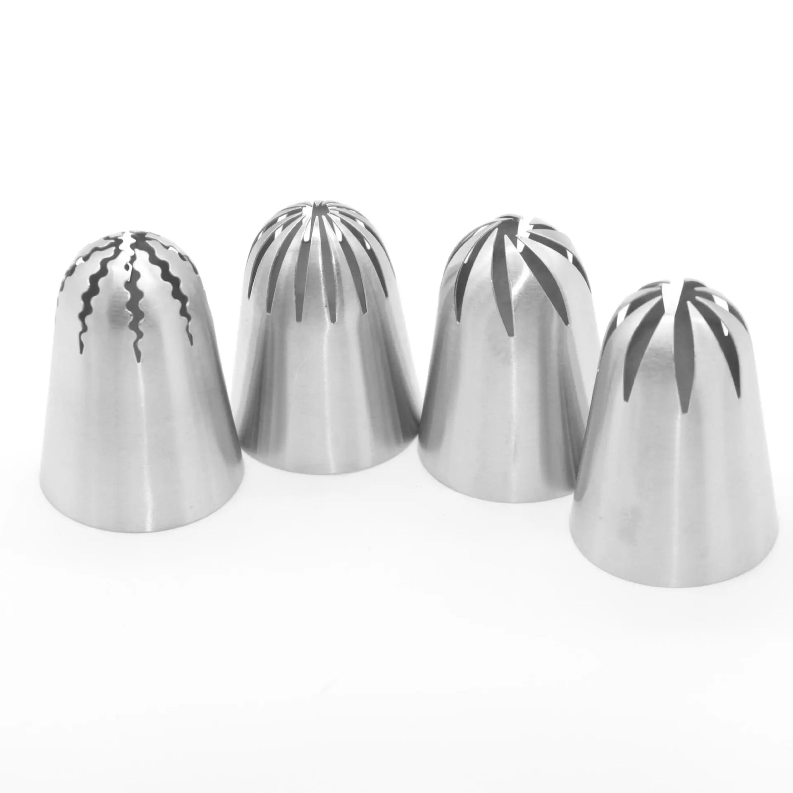 Douilles à pâtisserie en acier inoxydable - 4 styles pour décoration cupcakes douillepoche