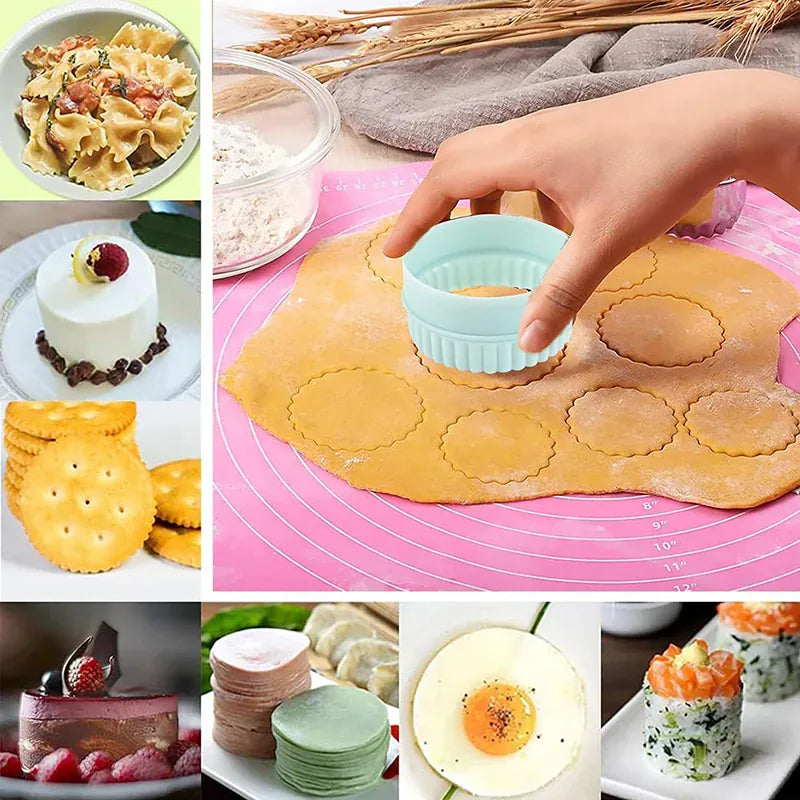 Emporte-pièces en Plastique - Set de 8 pour Cookies et Gâteaux emportepieces