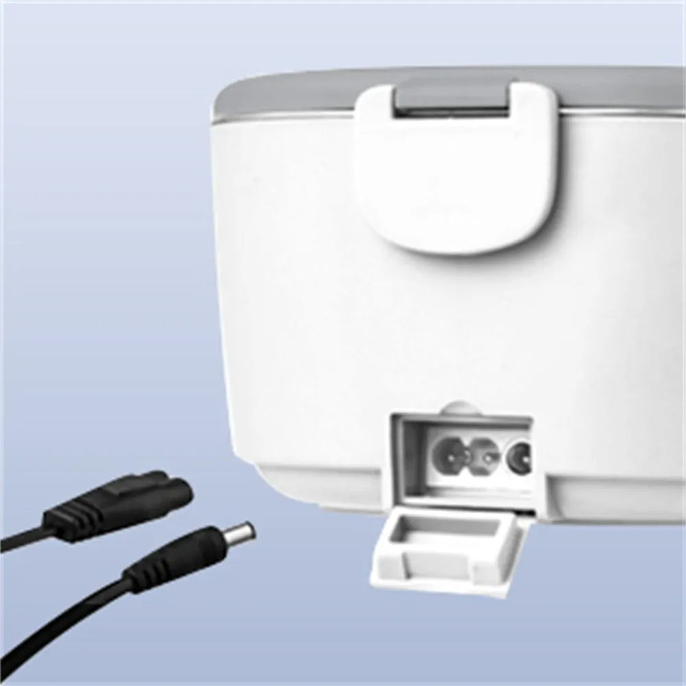Lunch Box Chauffante Électrique 65 W — Cuve Inox 304 Amovible 1,5 L, 2 Compartiments, Voiture et Secteur lunchboxchauf