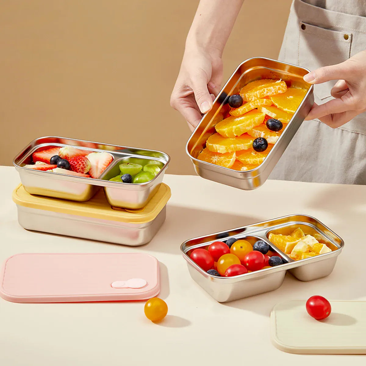 Ensemble Lunch Box Lucky - 700ml Étanche Anti-Fuite Bento