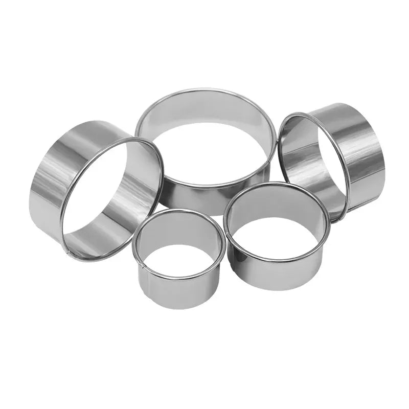 Emporte-pièces à biscuits en acier inoxydable - Set de 5 pièces polyvalentes emportepieces