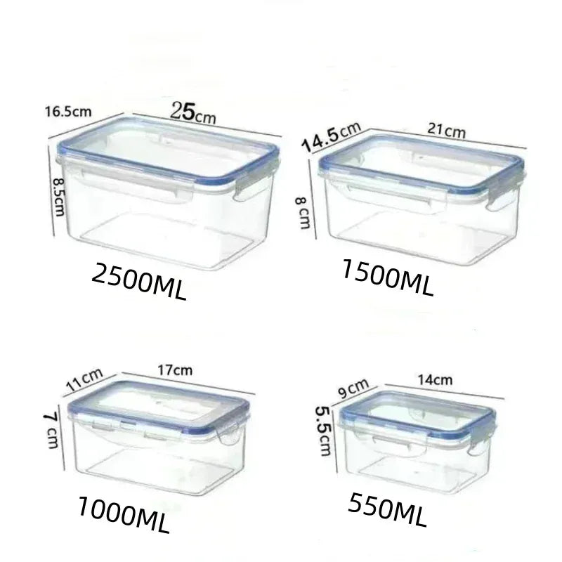 rangement alimentaire hermétique en plastique