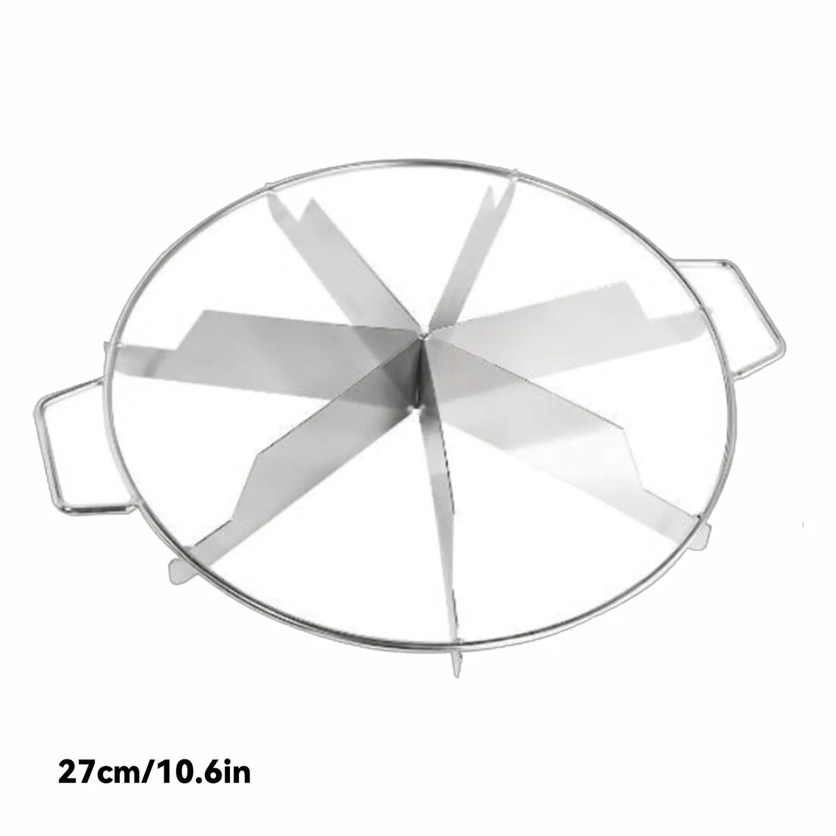 Coupe-gâteau en acier inoxydable - Marqueur de portions pour 10 parts