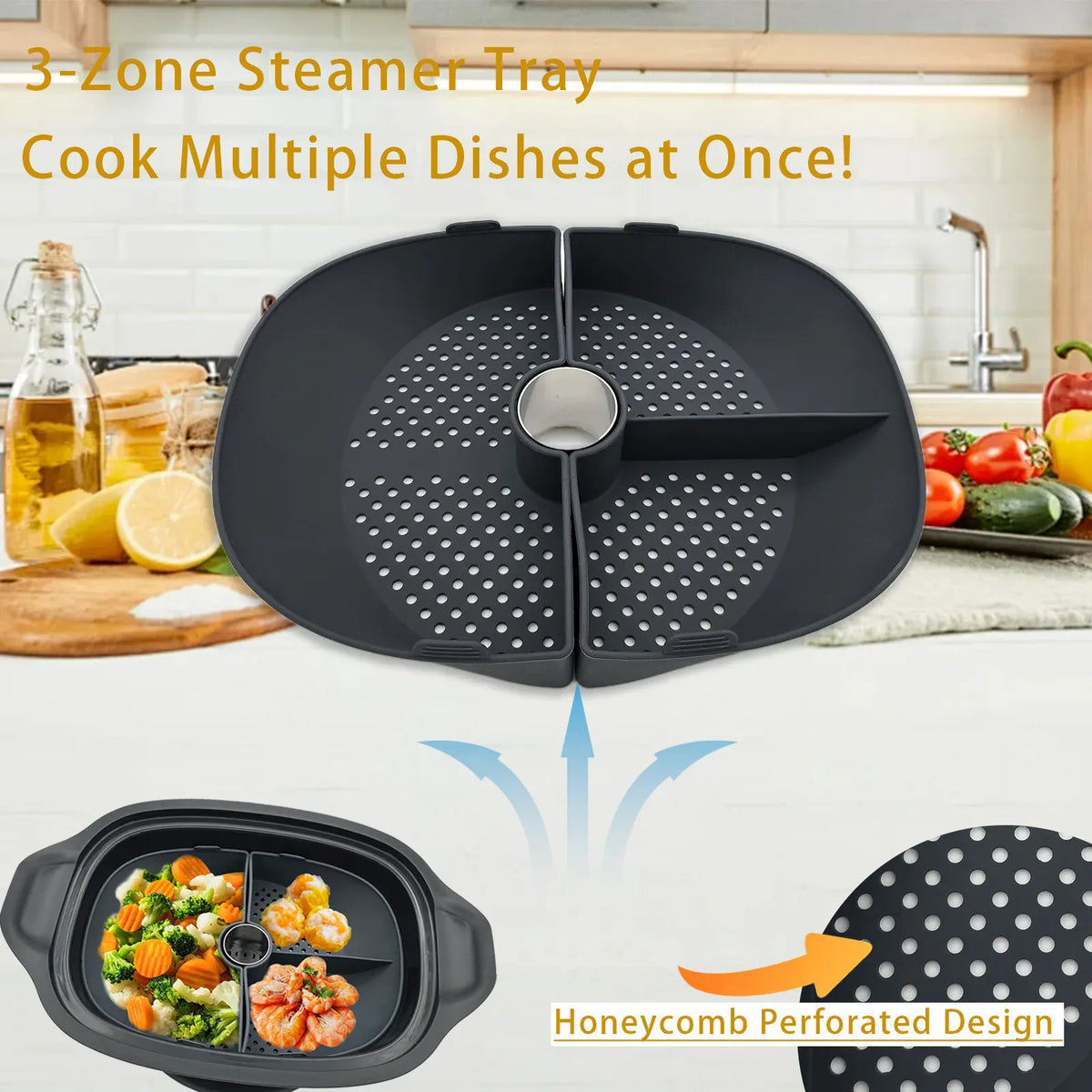 Accessoire Monsieur Cuisine Panier Vapeur Silicone - Compatible Connect Smart Trend Monsieur Cuisine