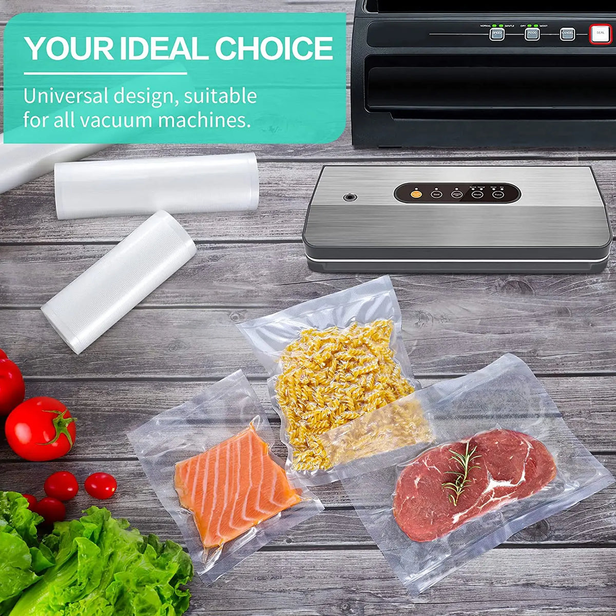 Sacs Sous Vide Hermétiques Lot de 100 Pièces - BPA Free