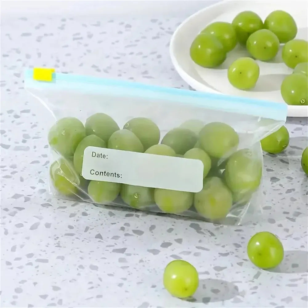Sachets Zip Alimentaires Réutilisables Hermétiques - Lot de 12 pièces