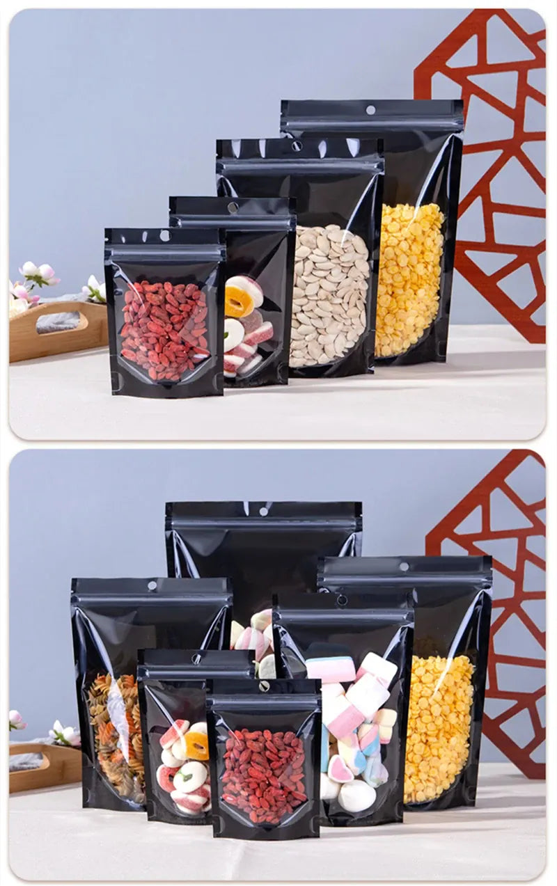 Sachets Kraft Réutilisables Lot de 100 pièces Transparent 20x30cm