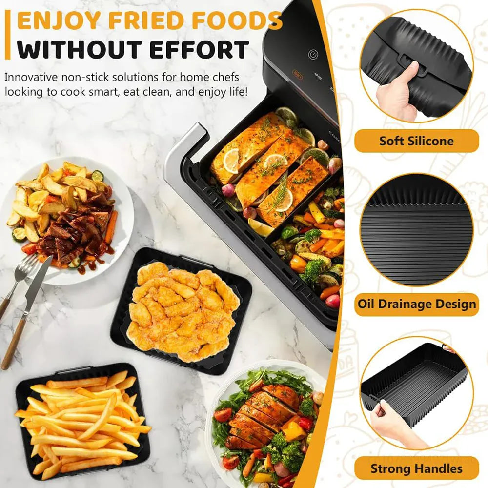 Moule Silicone Réutilisable Air Fryer 10L pour Friteuse 10L Air Fryer